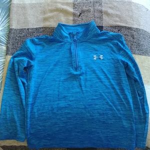 Boys under armour performance material quarter zip